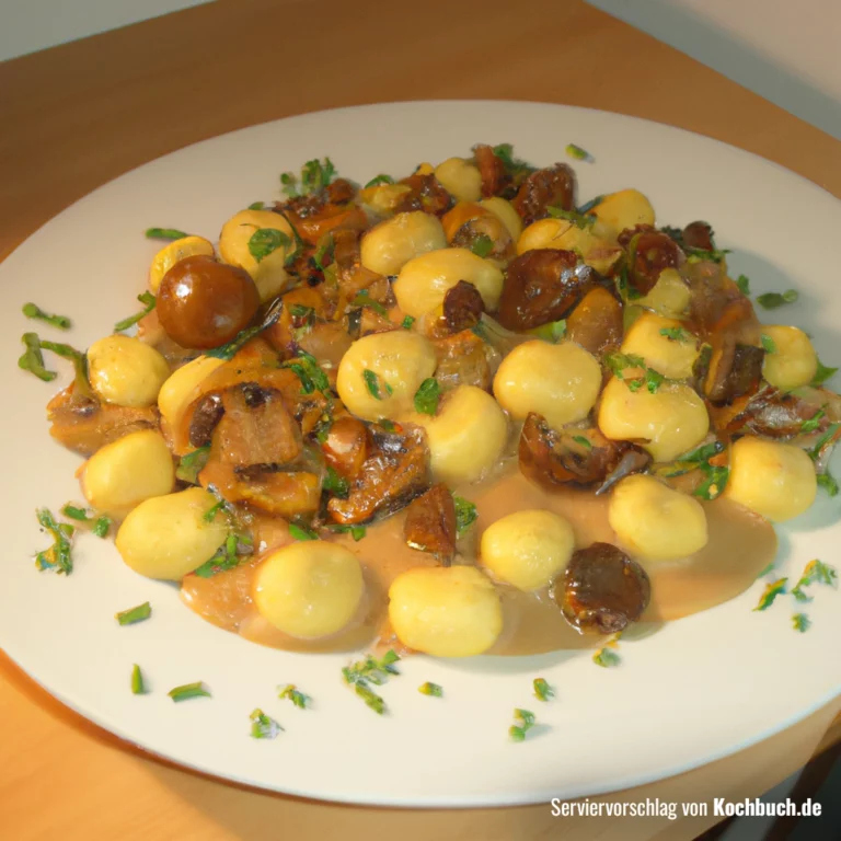 Vegane Gnocchi in Pilz-Sahne-Sauce Bild