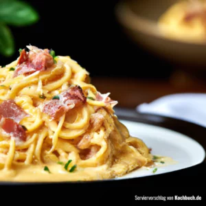Rezept für vegane Spaghetti Carbonara Bild