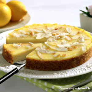 Rezept für Zitronen-Käsekuchen mit Mandelmehl Bild