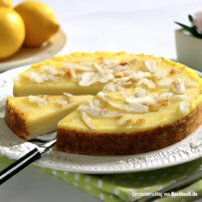 Zitronen-Käsekuchen mit Mandelmehl Bild