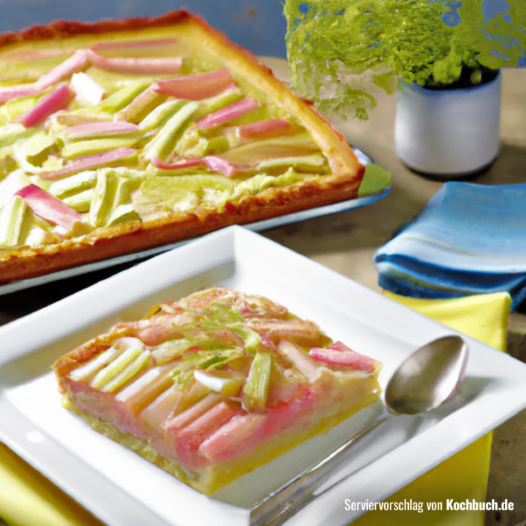 Zitronen-Rhabarber-Kuchen Bild