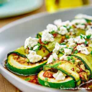 Rezept für Zucchini mit Feta überbacken Bild