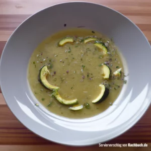 Rezept für Zucchinisuppe einfach Bild
